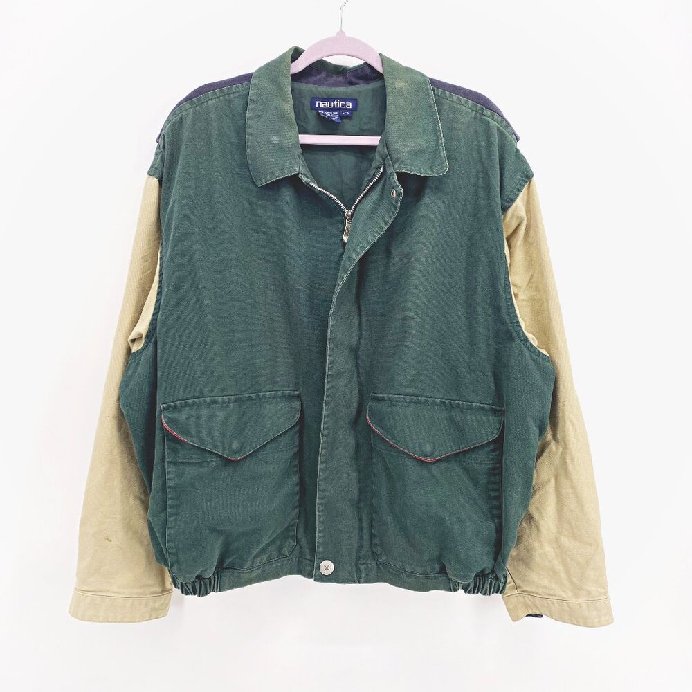 Men's Nautica Vintage Colorblock Canvas Jacket